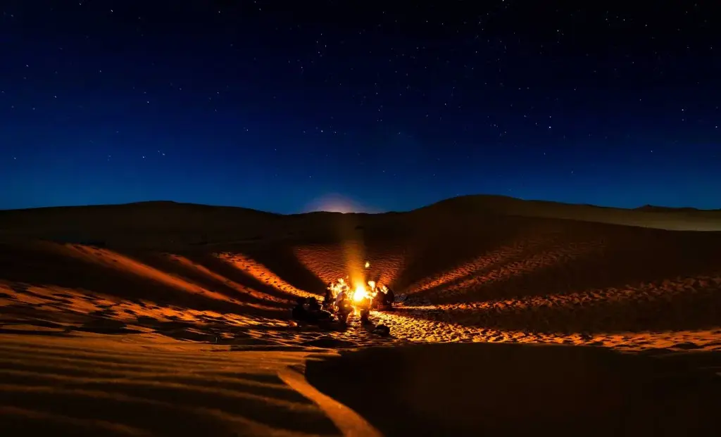 Dubai Desert After Midnight